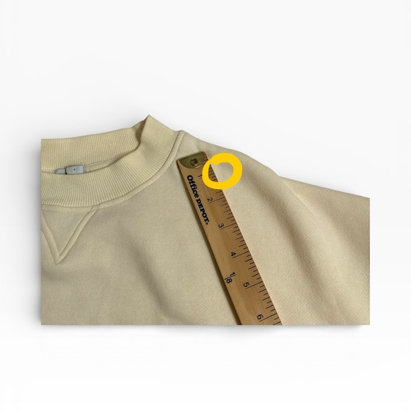 YLLW THE LABEL Let's Take A Trip Soon Crew Neck Sweatshirt Size Small Oversized - Picture 9 of 10